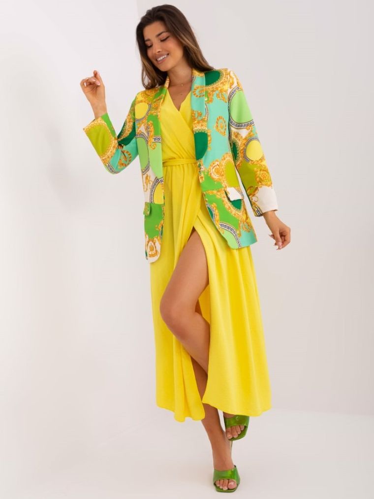 Marynarka damska, zielona, Italy Moda