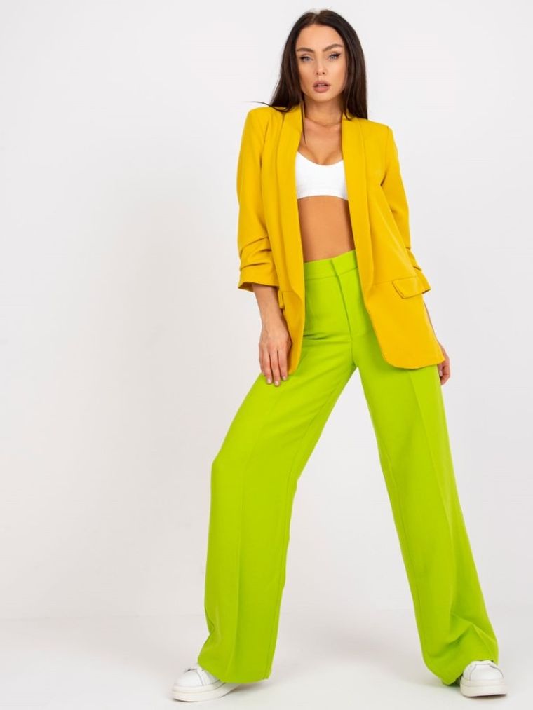 Marynarka damska, żółta, Italy Moda