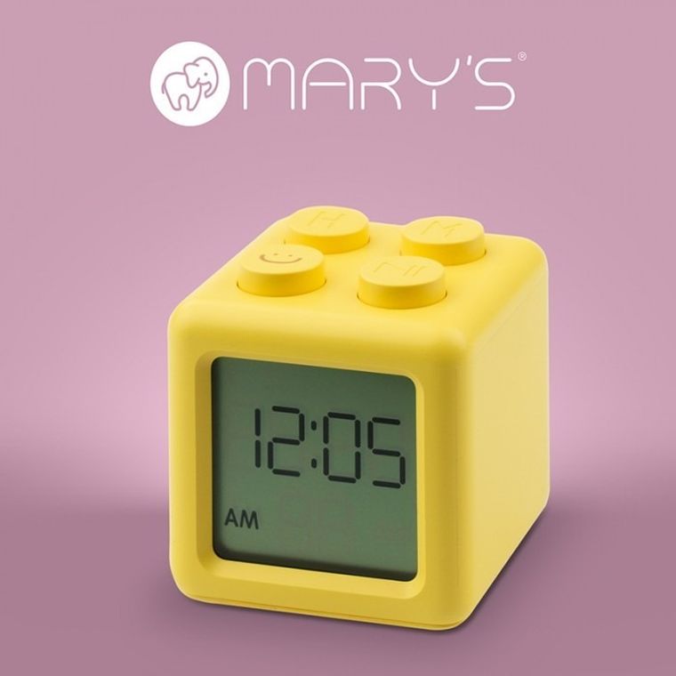 Mary's, Klocek, budzik, żółty
