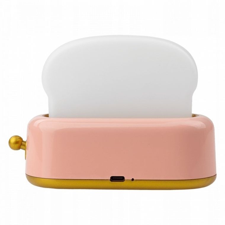 Mary's, lampka nocna LED, toster, różowy