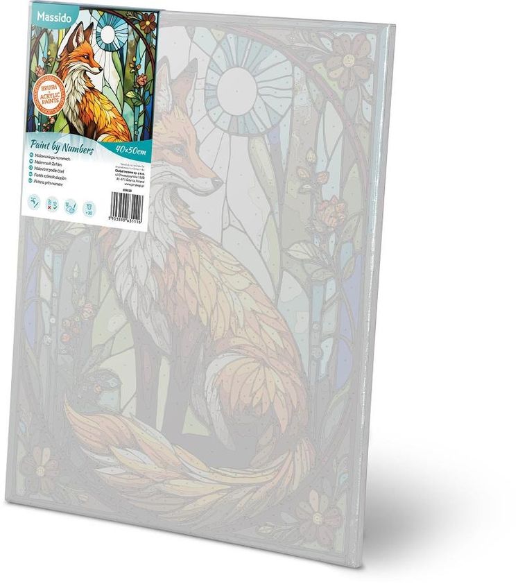 Massido, malowanie po numerach, Lisek, 40-50 cm