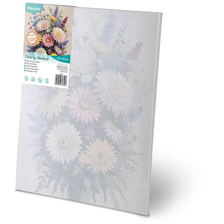 Massido, obraz do malowania po numerach, Kwiaty, 40-50 cm
