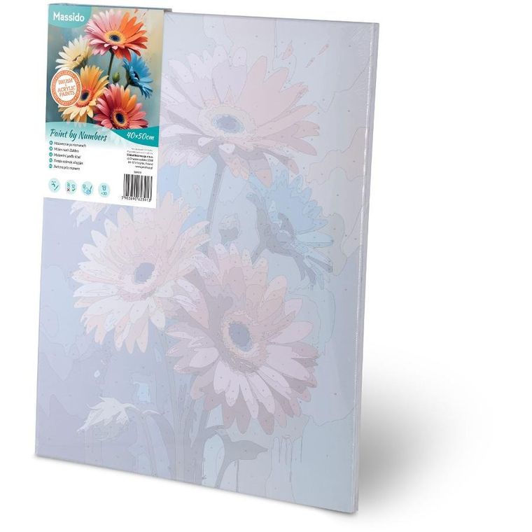 Massido, obraz do malowania po numerach, Kwiaty, 40-50 cm
