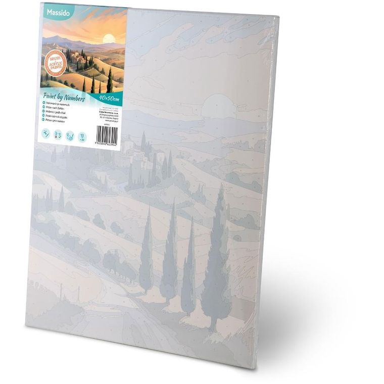 Massido, obraz do malowania po numerach, Pejzaż, 40-50 cm