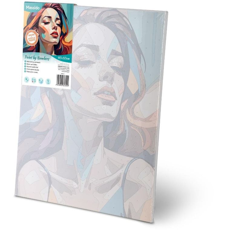 Massido, obraz do malowania po numerach, Portret kobiety, 40-50 cm