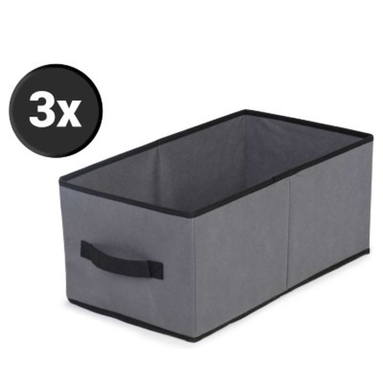 Massido, szafa tekstylna, szuflady, 135-45-170 cm, grafitowa