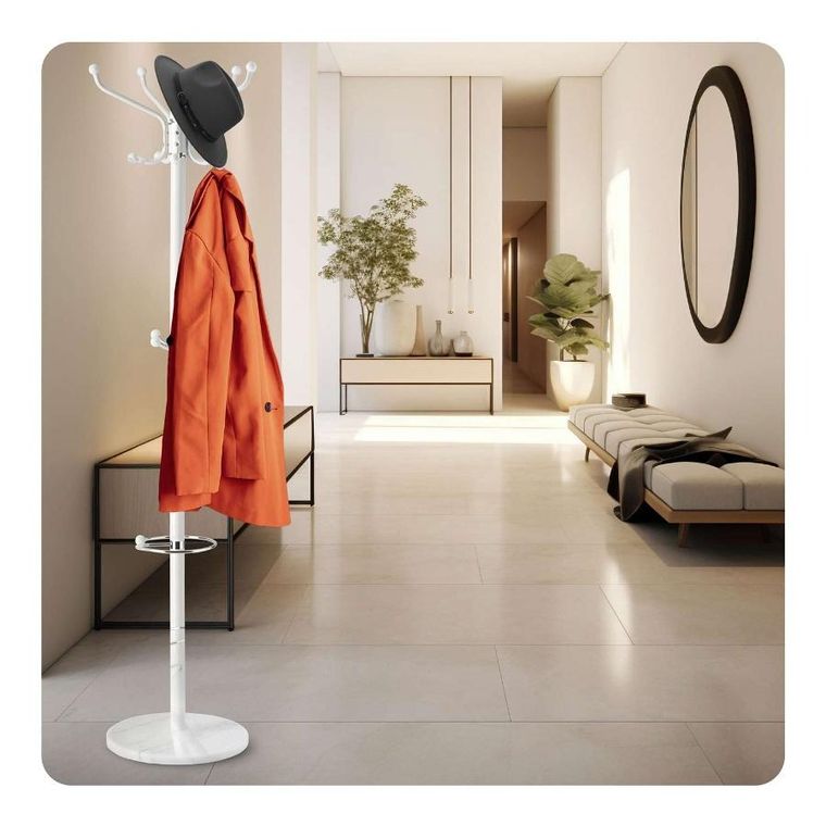 Massido, wieszak na ubrania stojący z marmurową podstawą
