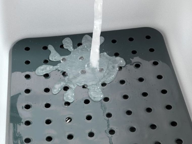 Mata ochronna do zlewozmywaka, szara, 31-27,5 cm