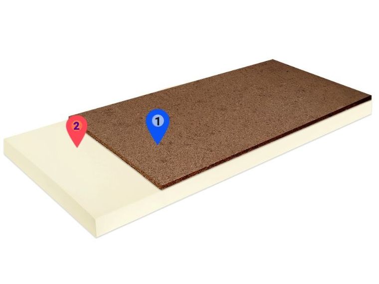 Materace z Gór, Top Standard Kokos, materac wzmacniający, nawierzchniowy, kokosowy, 40-90-6 cm
