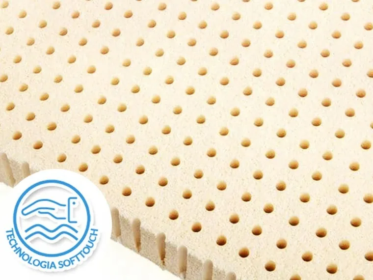 Materace z Gór, Top Standard Latti, materac higieniczny, nawierzchniowy, lateksowy, bez pokrowca, 90-180-8 cm