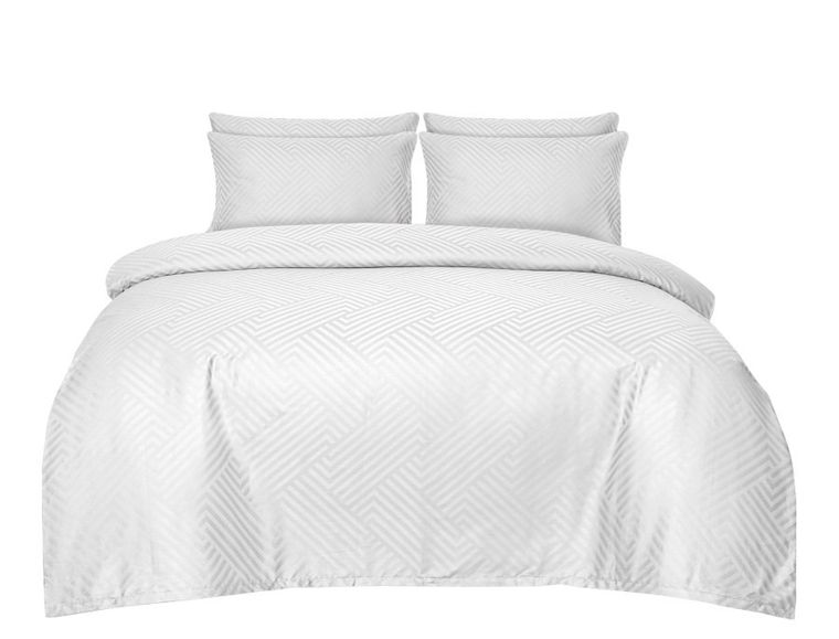 Matex, 3-częściowy komplet pościeli, adamaszek geometryczny, 160-200 cm