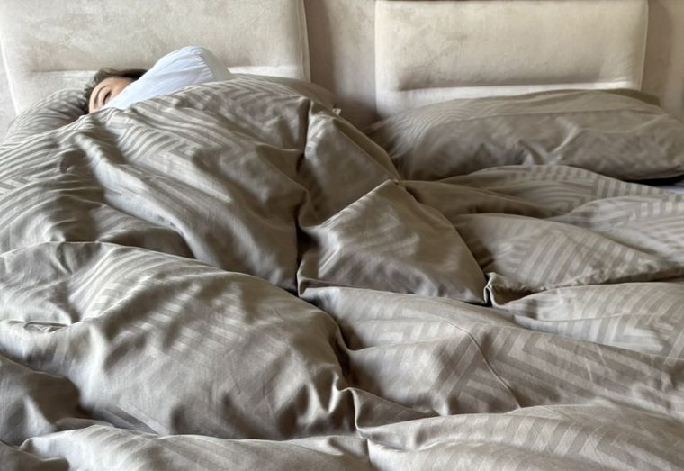 Matex, 3-częściowy komplet pościeli, adamaszek geometryczny, 200-220 cm