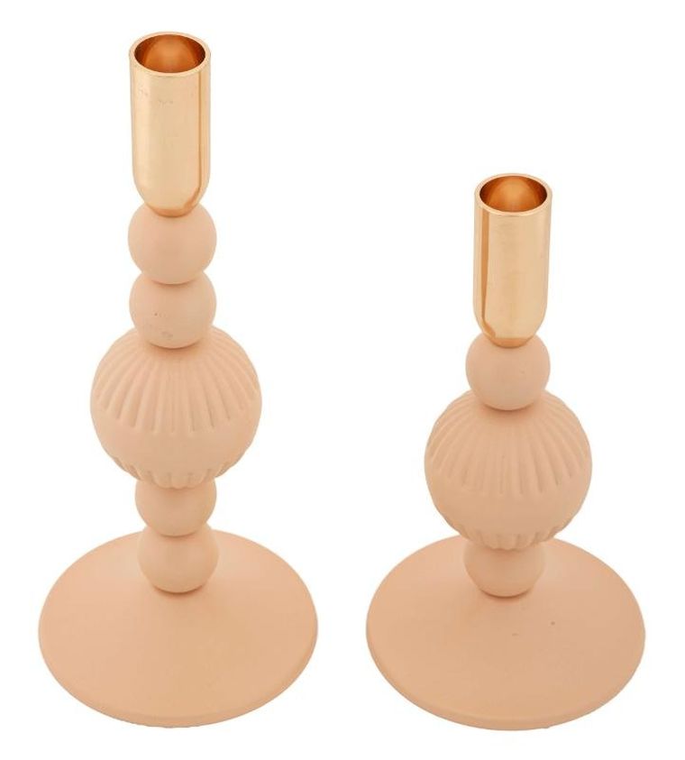 Mauro Ferretti, Aster, zestaw świeczników, różowy