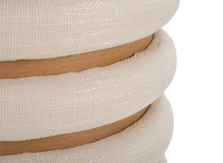 Mauro Ferretti, Damasco, ozdobna pufa okrągła, średnica 40 cm