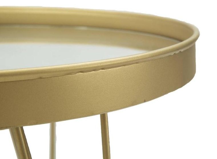 Mauro Ferretti, dekoracyjna lustrzana taca na nóżkach, Ø 36.5 cm