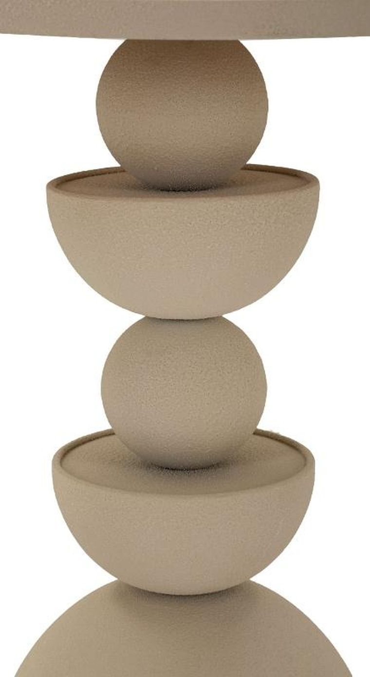 Mauro Ferretti, Dune, stolik kawowy z lustrzanym blatem, średnica 45 cm