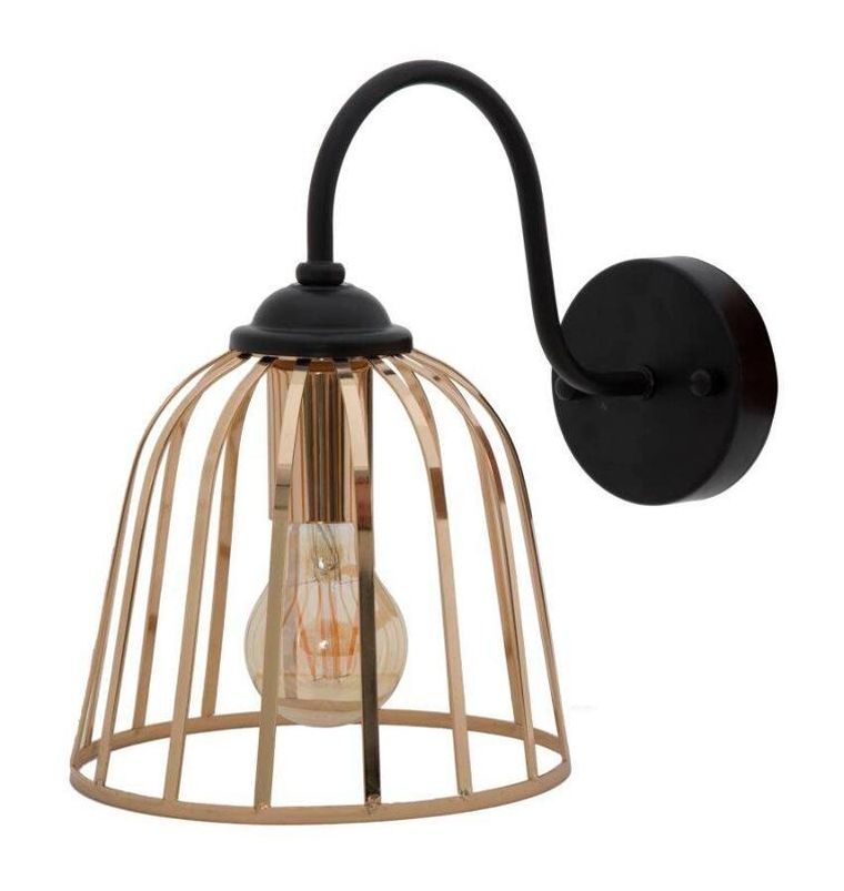 Mauro Ferretti, kinkiet ze złotym kloszem, 18-25-28 cm