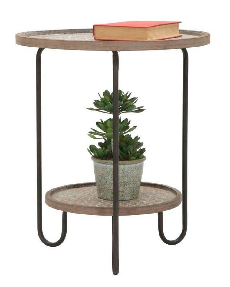 Mauro Ferretti, stolik kawowy z półką, Ø 48 cm