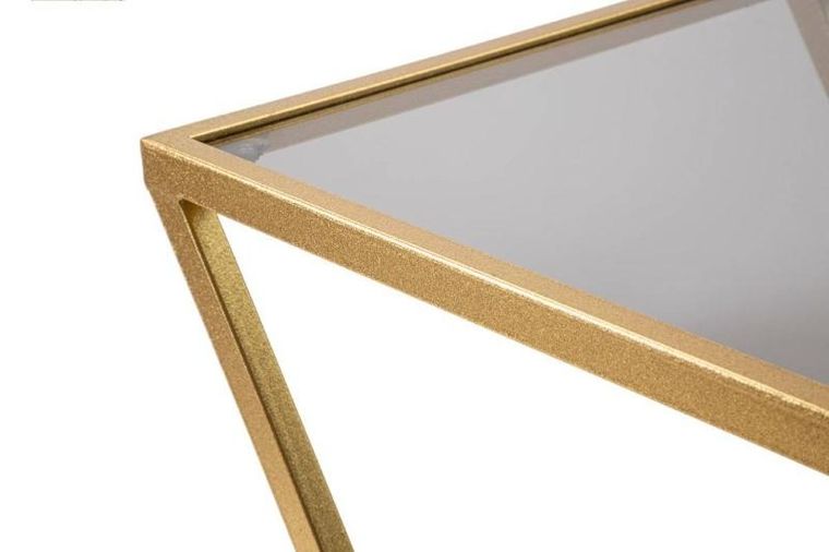 Mauro Ferretti, zestaw stolików pomocniczych z blatem z dymionego szkła