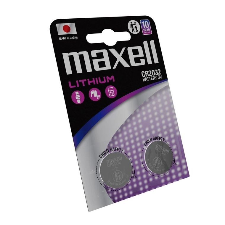 Maxell, bateria specjalistyczna, CR2032, 2 szt.
