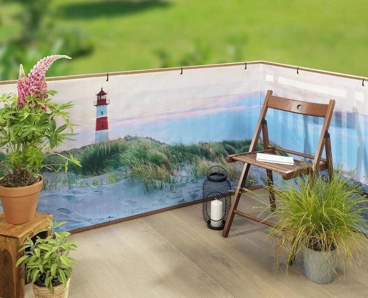 Maximex, osłona balkonowa z wzorem plaży, 5 mx85 cm