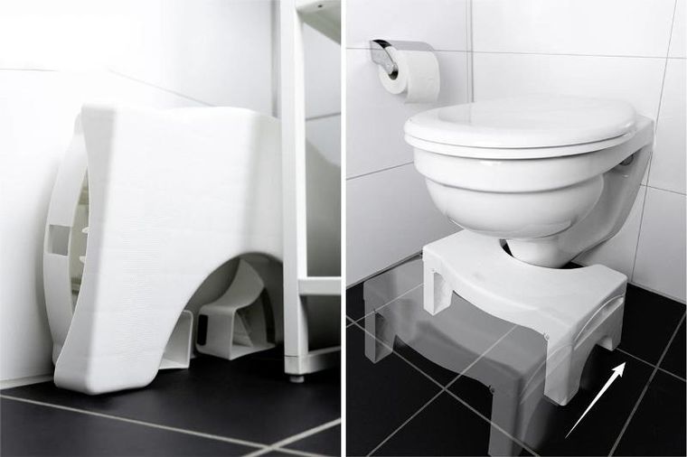 Maximex, podnóżek do toalety, plastikowy