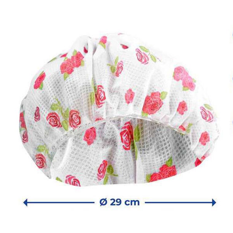 Maximex, siatka na włosy do spania, 2 szt., ø 34 cm, różany wzór