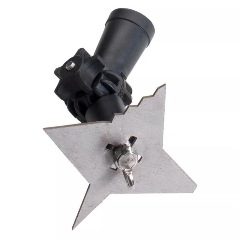 Maximex, skrobak do fug z 4 ząbkami i rączką teleskopową