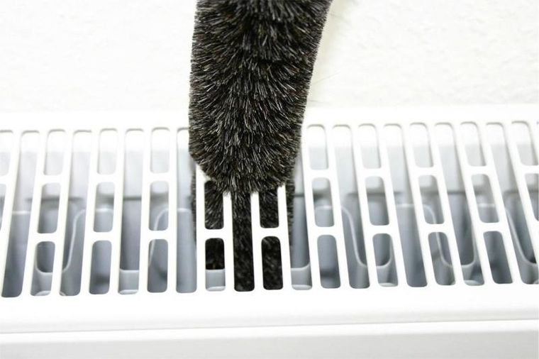 Maximex, szczotka do czyszczenia kaloryferów, miotełka z koziego włosia