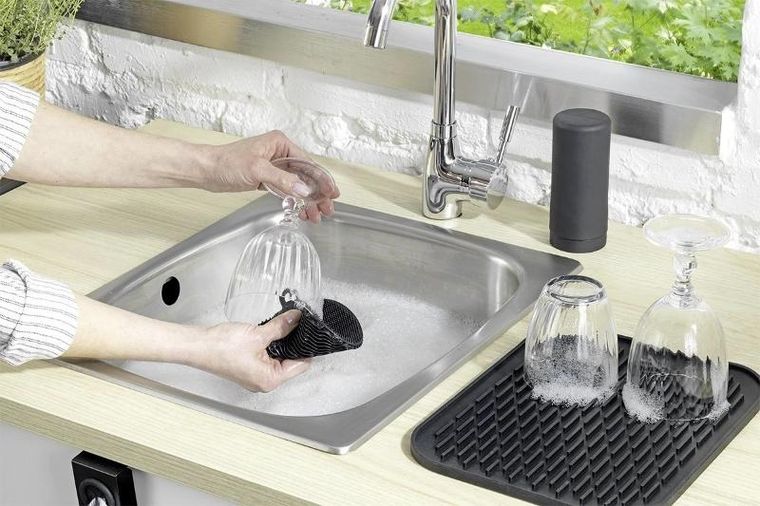 Maximex, zestaw silikonowych myjek do naczyń, 4 szt.