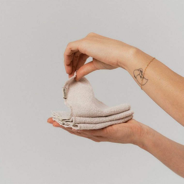 Mayola, myjki wielorazowe bambusowe w woreczku, 5 szt.