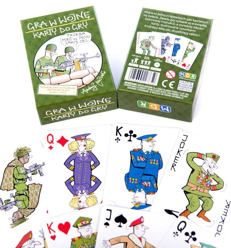 MDR, Gra w wojnę, gra karciana ilustrowana rysunkami Andrzeja Mleczki