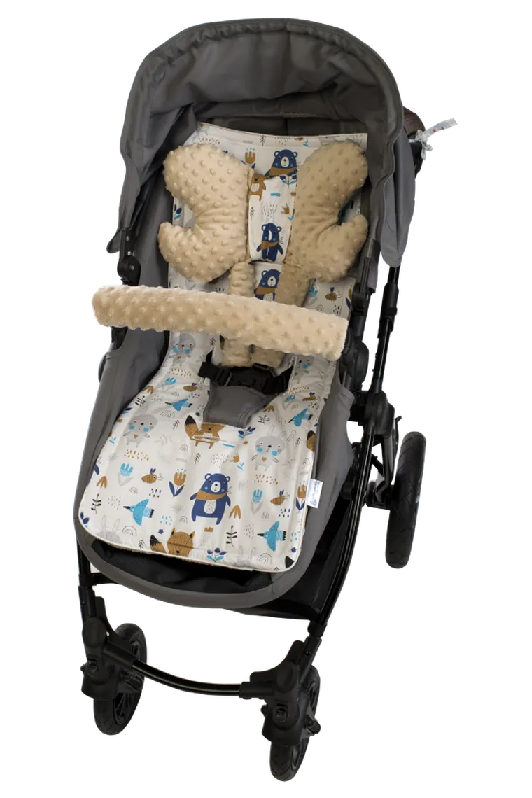 Medi Partners, Boho Animals, wkładka do wózka, zestaw, 4 elementy