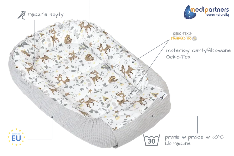 Medi Partners, Jelonki, gniazdo niemowlęce, kokon, wafel, szary