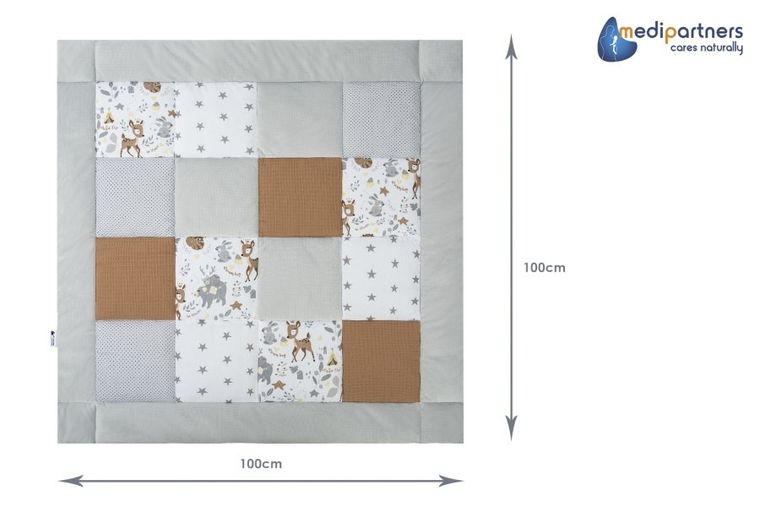 Medi Partners, Jelonki, mata do zabaw, kocyk, 100-100 cm