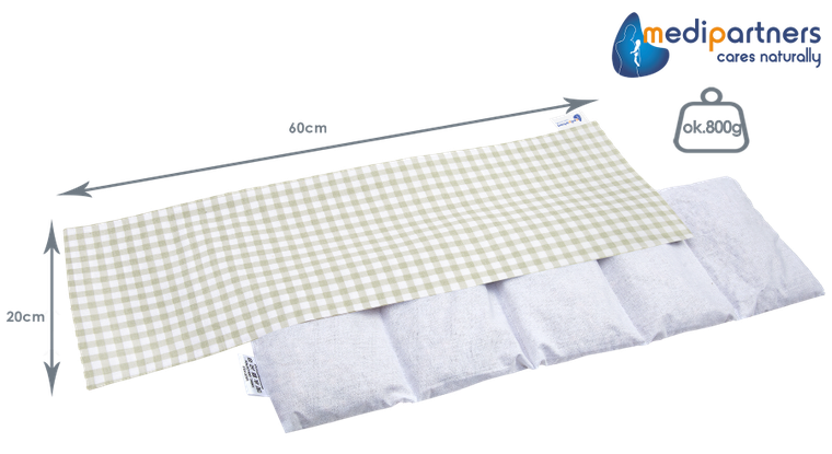 Medi Partners, Kratka, termofor 5-komorowy z pestkami wiśni, 20-60 cm