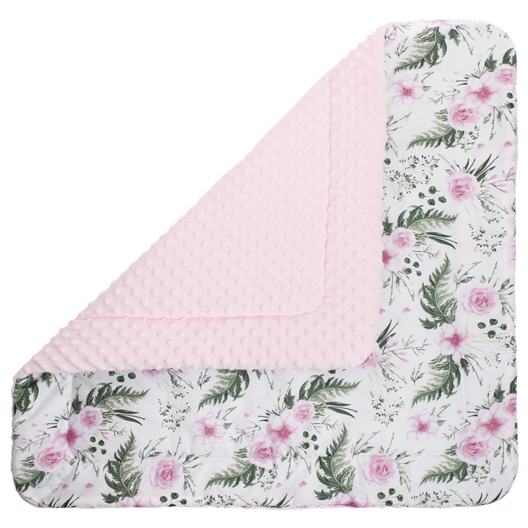 Medi Partners, Kwiaty, rożek niemowlęcy, minky, róż