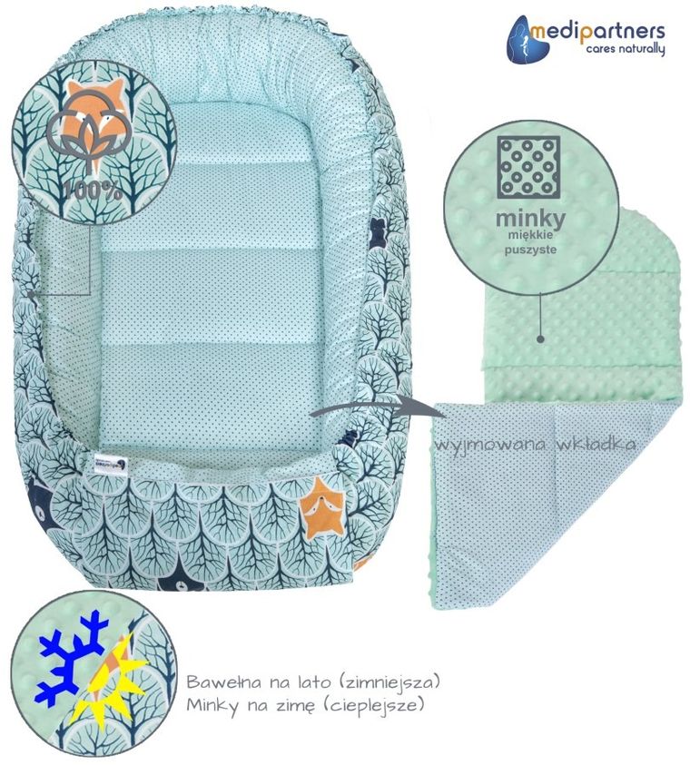 Medi Partners, Las, gniazdo niemowlęce, kokon solo, zielony