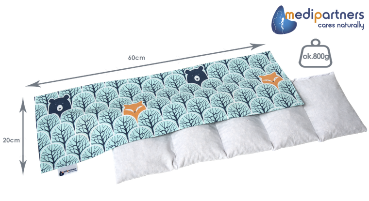 Medi Partners, Las, termofor 5-komorowy z pestkami wiśni, 20-60 cm