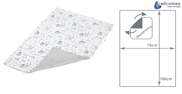 Medi Partners, Polana, kocyk minky, szary, 75-100 cm