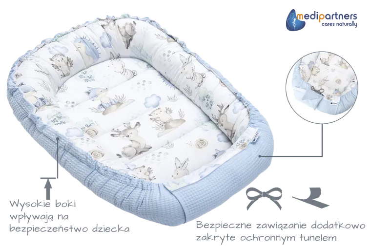Medi Partners, Sarny, Jeż, gniazdo, kokon dla niemowląt, wafel