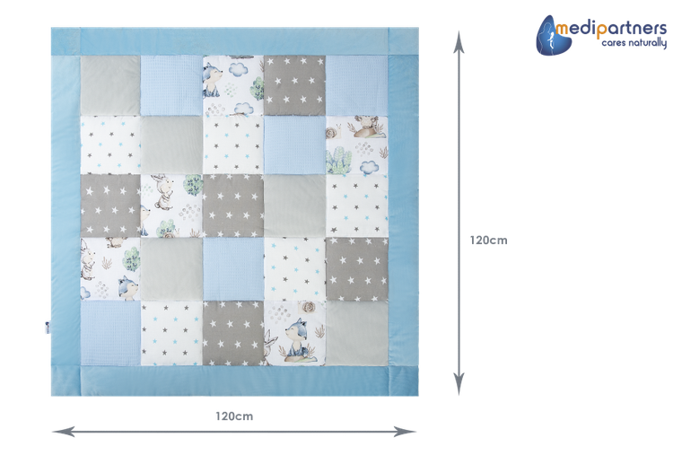 Medi Partners, Sarny, Jeż, mata do zabaw, kocyk, 120-120 cm