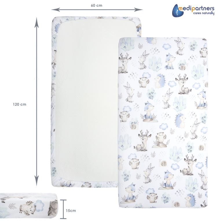 Medi Partners, Sarny, Jeż, prześcieradło z gumką, 60-120 cm