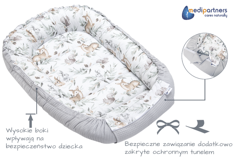 Medi Partners, Sarny, Liście, gniazdo, kokon dla niemowląt, wafel