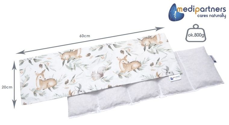 Medi Partners, Sarny, Liście, termofor 5-komorowy z pestkami wiśni, 20-60 cm