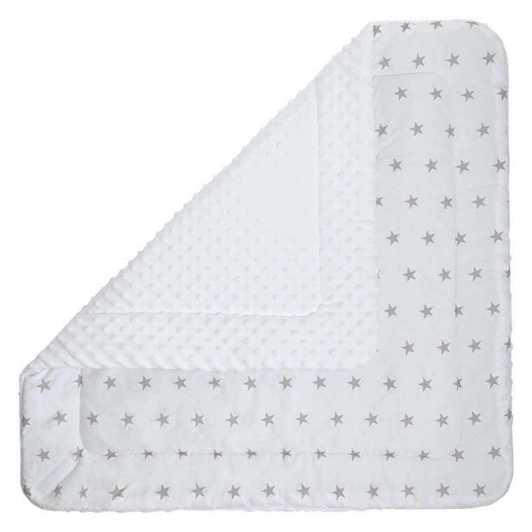 Medi Partners, Stars, rożek niemowlęcy minky, biały