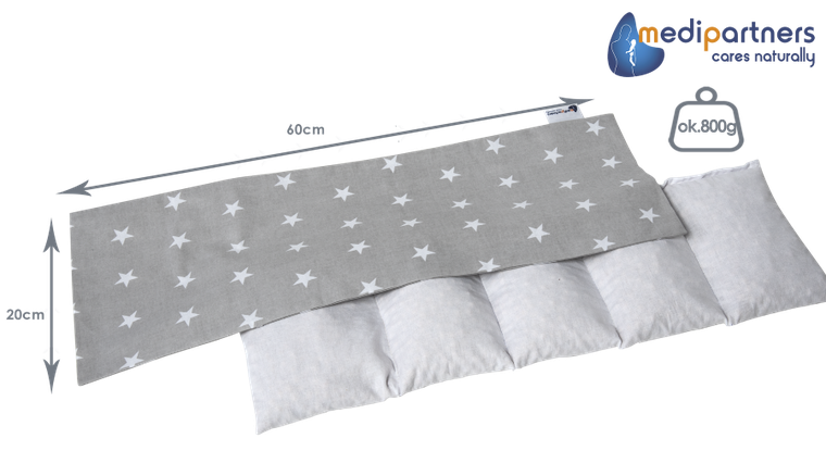 Medi Partners, Stars, termofor 5-komorowy z pestkami wiśni, 20-60 cm