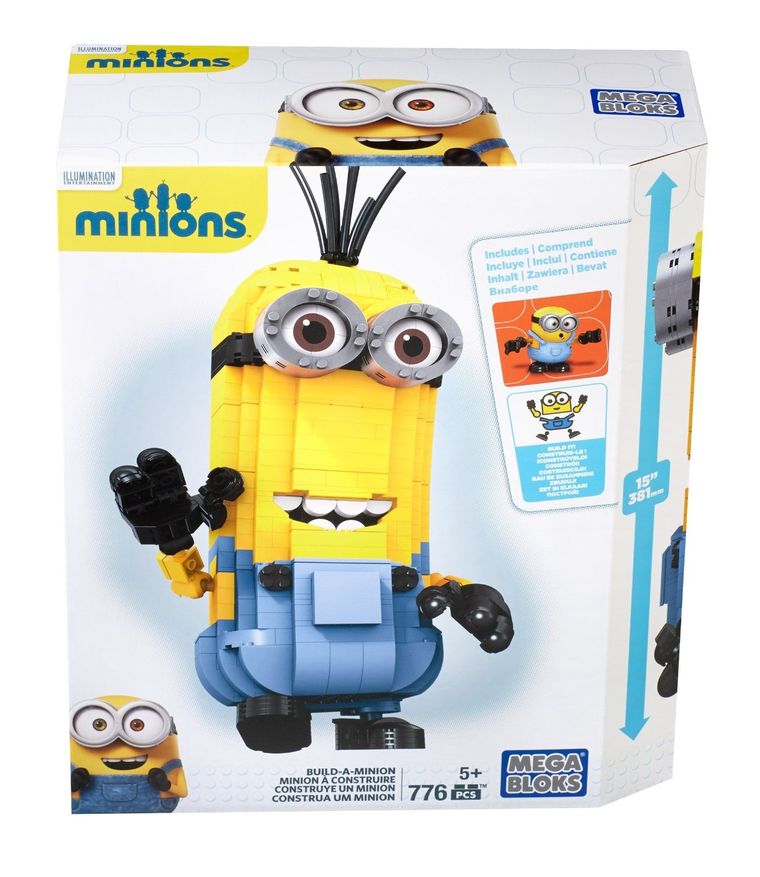 MEGA Bloks, Minionki, Zbuduj minionka, klocki, 776 elementów