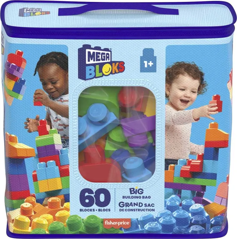 MEGA Bloks, Torba, klocki, 60 elementów