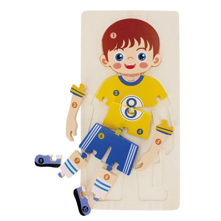 Mega Creative, Chłopiec, układanka drewniana